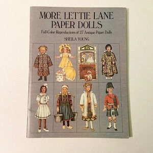 Vintage 1981 More Lettie Lane Paper Dolls  27 Paper Dolls Sheila Young Uncut